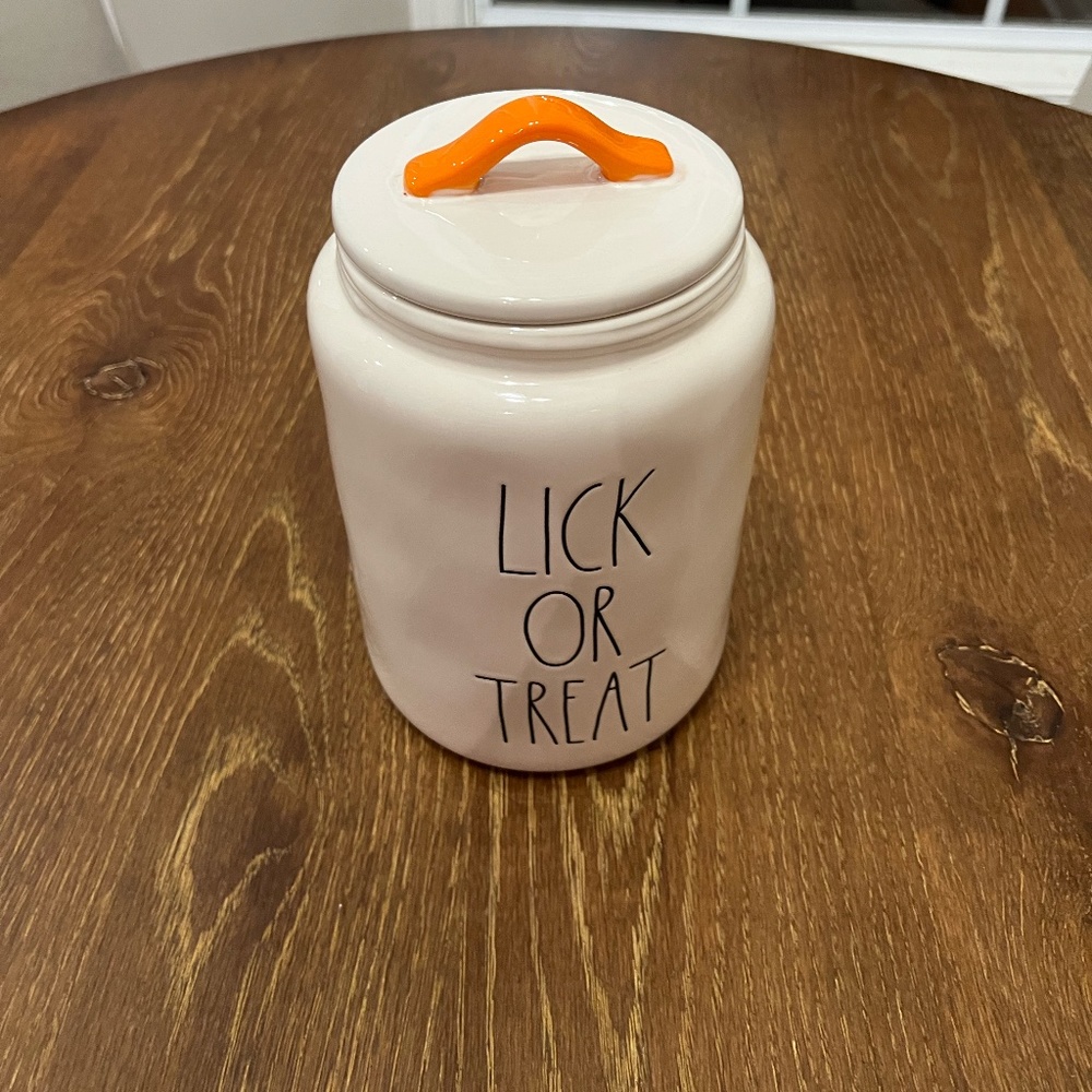 Rae Dunn Halloween Lick or Treat Jar